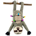 Party Sloth Ornament -Upside Down Wool Christmas Tree Decoration