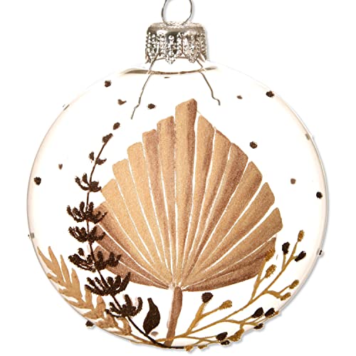 Foilage Blown Glass Ornament - European Mouth-Blown Glass Ball