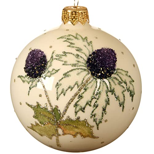 Wildflower Blown Glass Ornament - European Mouth-Blown Glass Ball